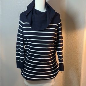 NWT nautica navy cowl neck sweater size XL